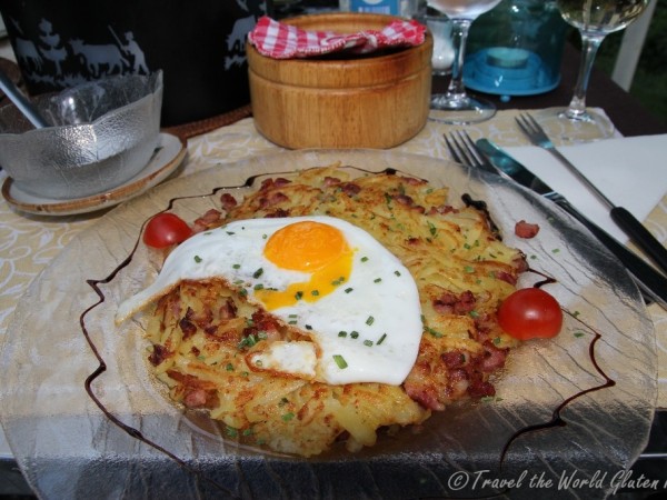 Hands down the best Farmers Roesti I ate in Switzerland - naturally gluten free