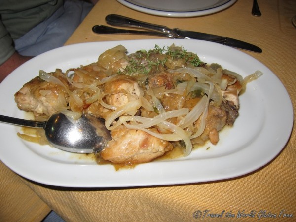 Tender delicious chicken and onions