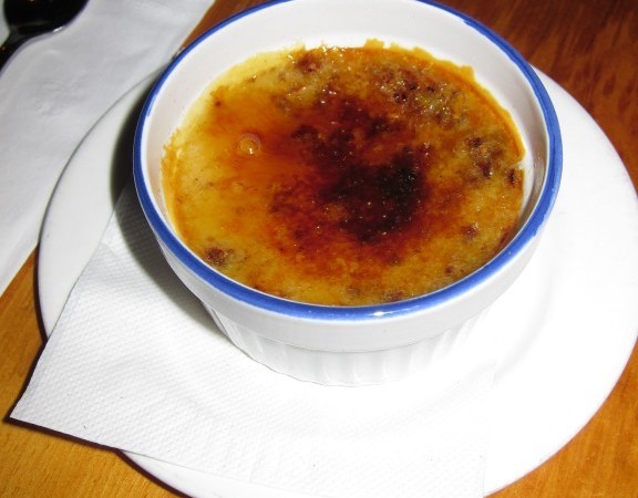 Crème Brûlée infused with pistachios